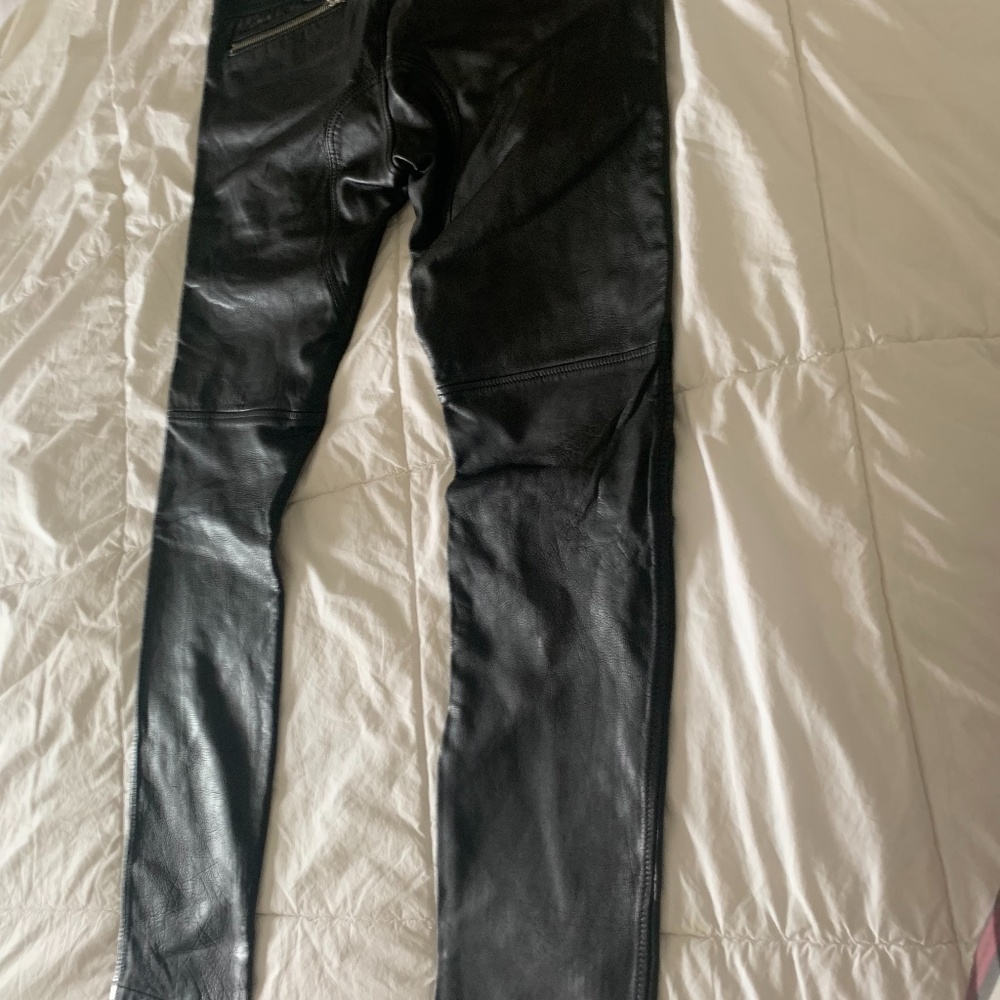 Diesel Leather Pants Mens